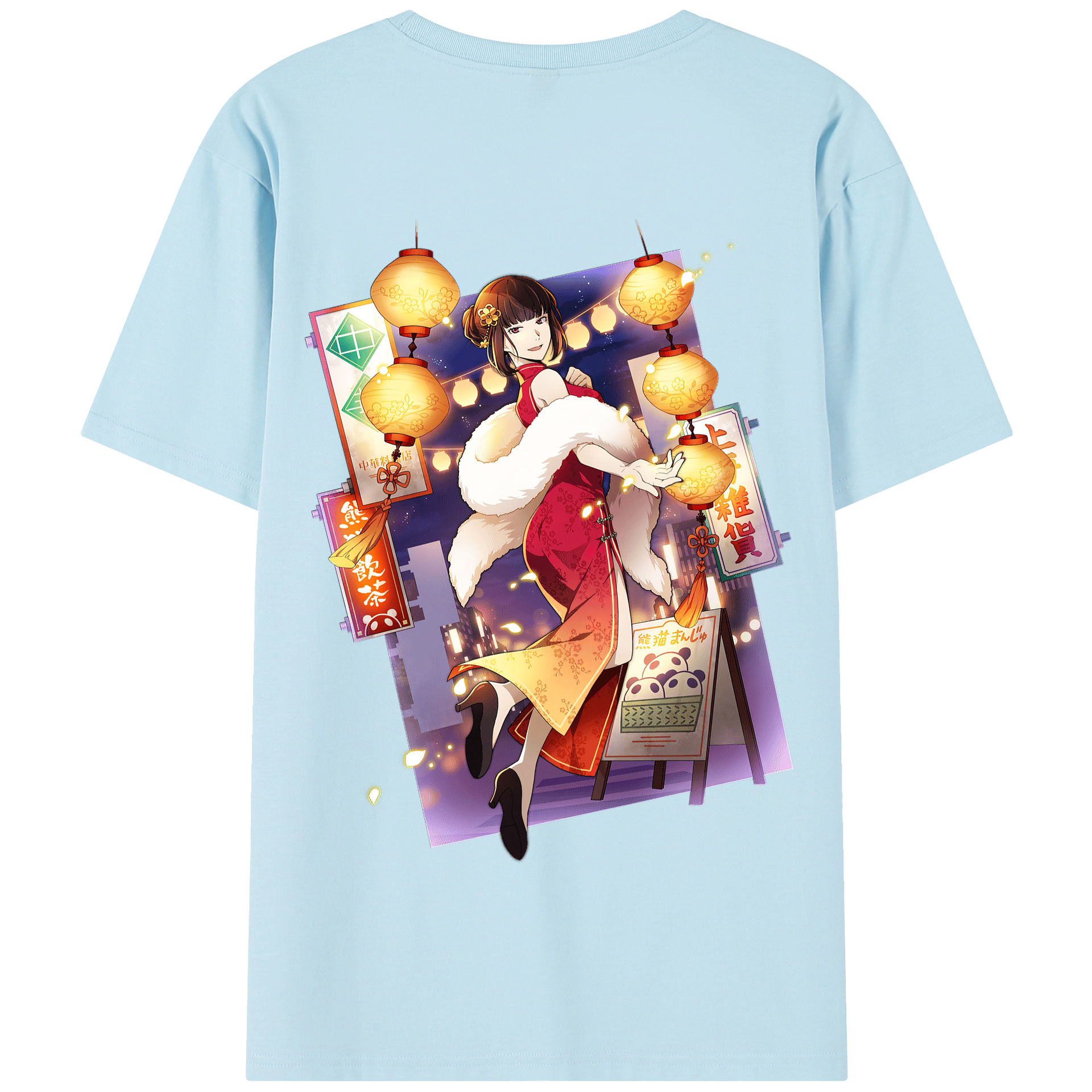 （画像用） 文豪ストレイドッグス Bungo Stray Dogs 綿100％半袖Tシャツ（背面プリント）